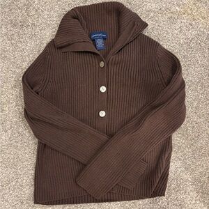 Charter Club Chocolate Ribbed Cardigan